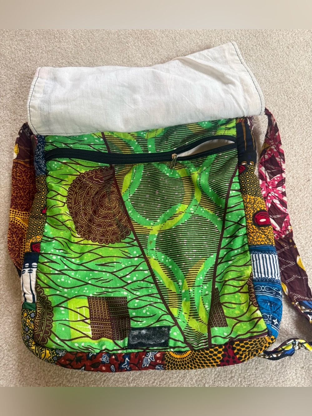 BOHO Patchwork Crossbody Messenger Bag - Picture 3 of 6